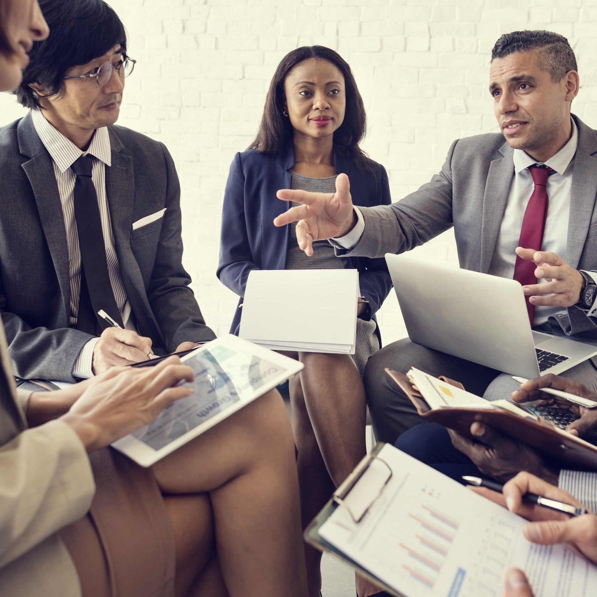 Business People Discussion Marketing Plan Meeting Concept